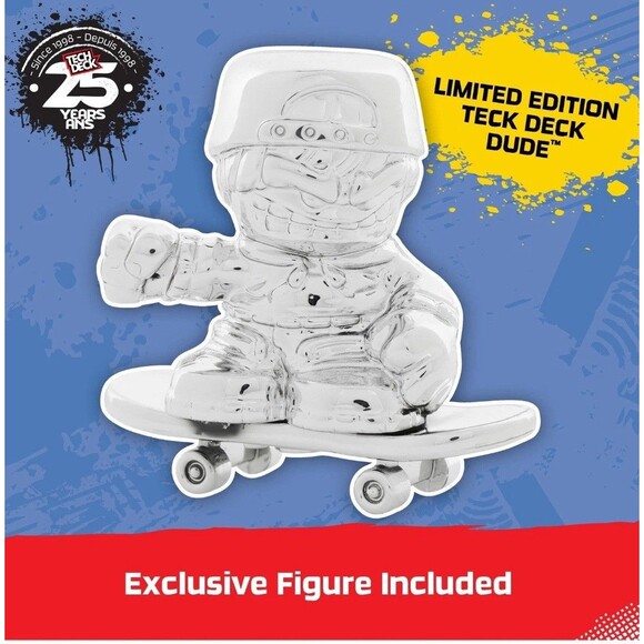 NIB Tech Deck 25th Anniversary 8 Pack Fingerboards with Exclusive Figure NIB - Picture 4 of 6